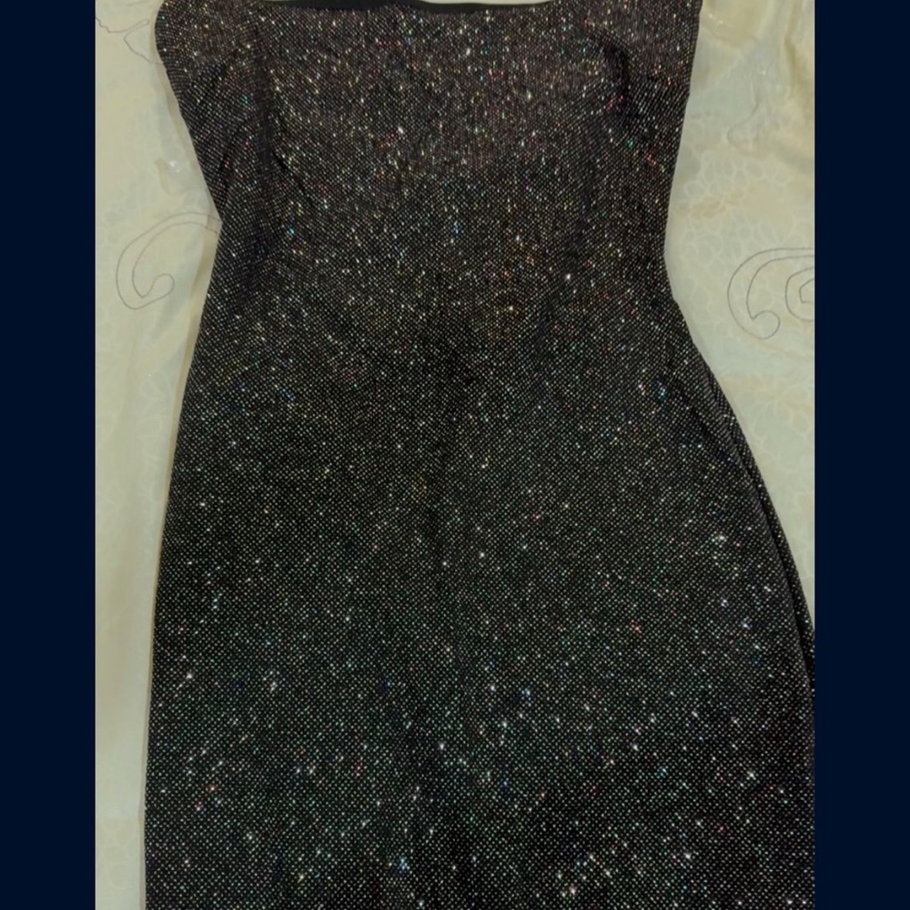 Windsor Black Strapless Sheath Cocktail Dress